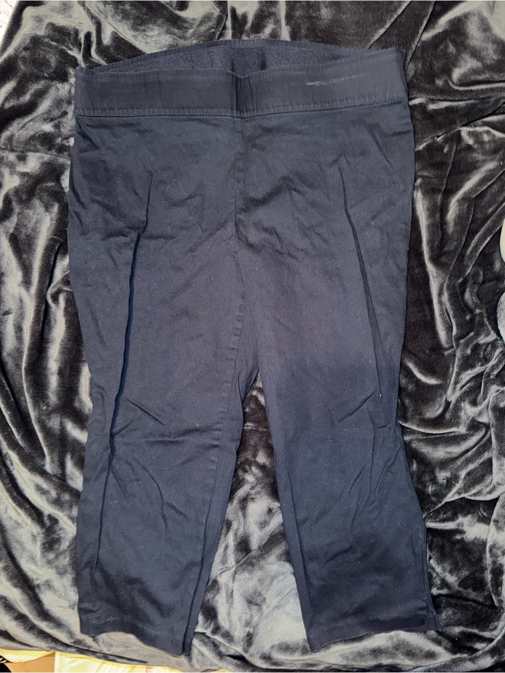 Old Navy Women's Straight-Leg Navy Pull-On Pants 24 Short Length